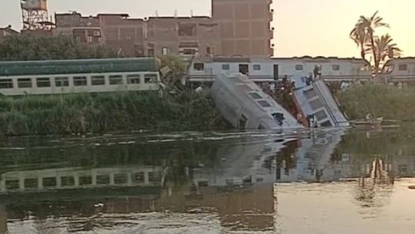 حادث تصادم قطار المنيا