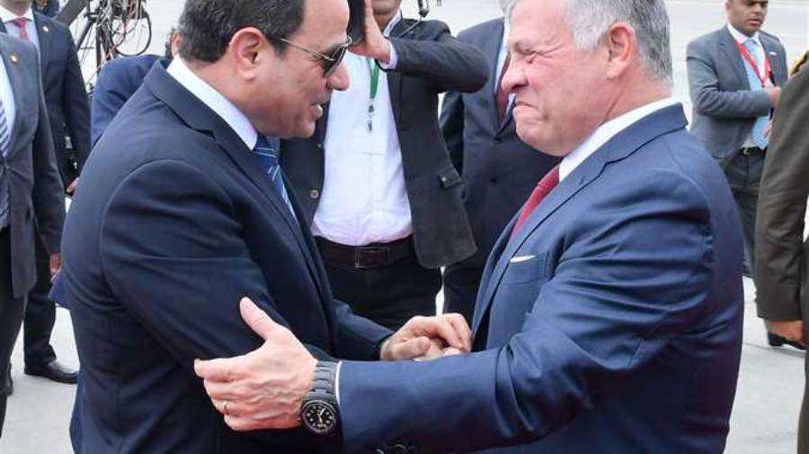 الرئيس وملك الأردن يتفقان على التنسيق وتبادل الخبرات في مكاف