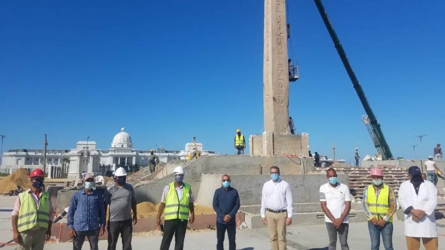 وزير السياحة يتفقد مسلة الملك رمسيس الثاني في العالمين الجدي وزير السياحة يتفقد مسلة الملك رمسيس الثاني في العالمين الجدي