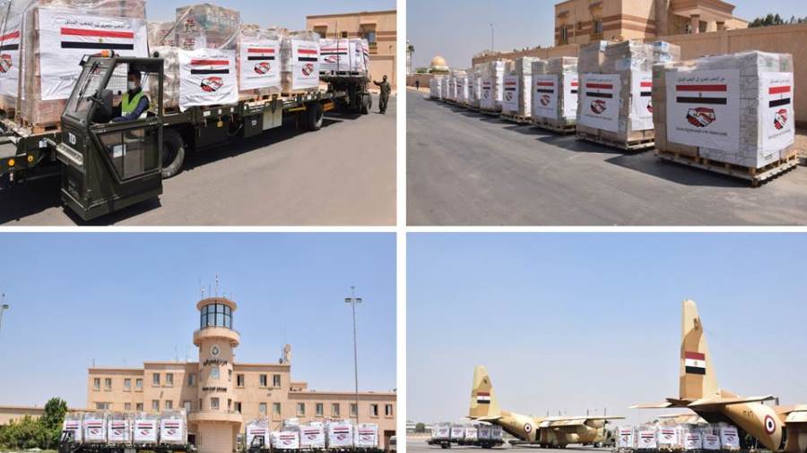 بتوجيهات الرئيس.. مصر تكثف رحلات الجسر الجوى لإرسال مساعدات 