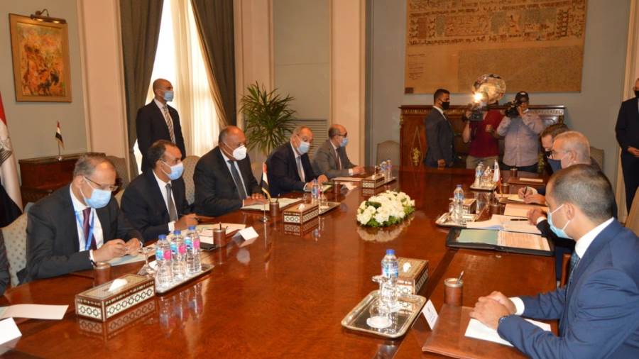 وزير الخارجية يبجث مع نظيره المالطي خلال جلسة مباحثات عددا م