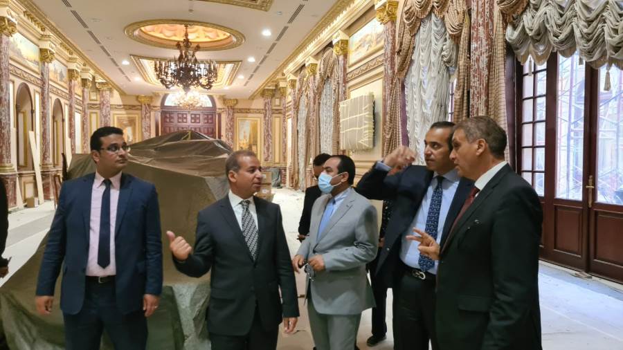 أعضاء اللجنة الإدارية والمالية لمجلس الشيوخ تتفقد المبنى الر