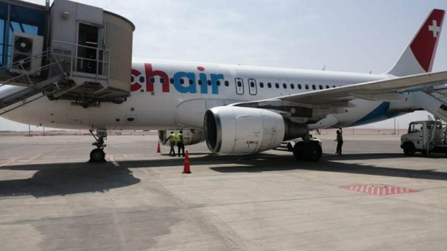 مطار الغردقة الدولي يستقبل أولى رحلات شركة Chair airline الس