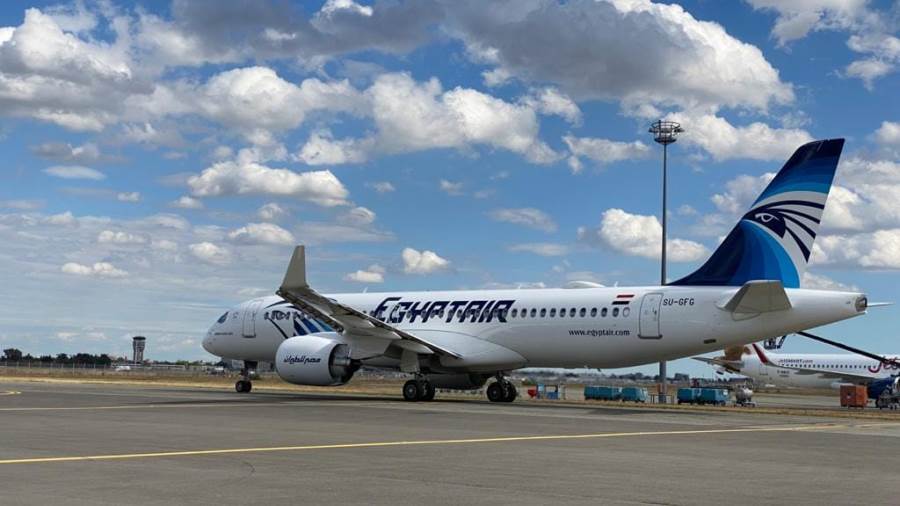 مصر للطيران تتسلم الطائرة الحادية عشر من طراز A220-300