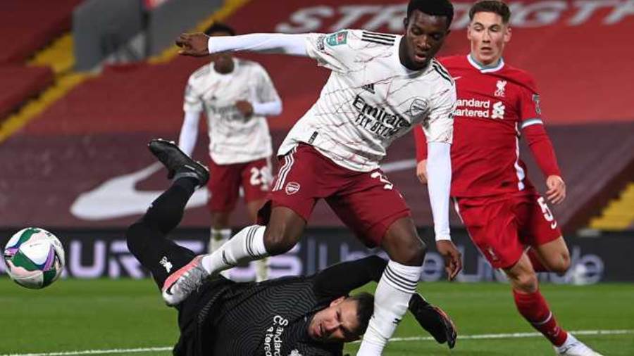 الأرسنال يقصي ليفربول من كأس رابطة المحترفين الأرسنال يقصي ليفربول من كأس رابطة المحترفين