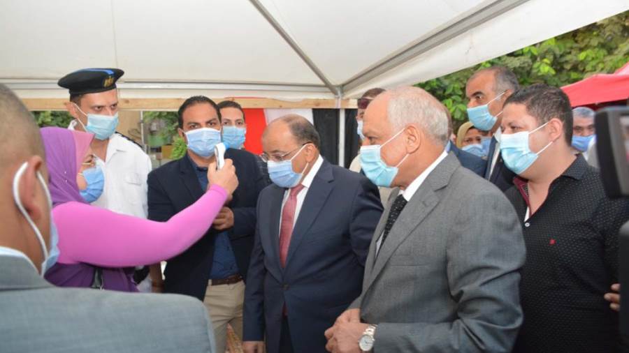 وزير التنمية المحلية ومحافظ الجيزة يتفقدان عددا من لجان انتخ