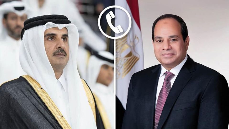 الرئيس السيسي وأمير قطر