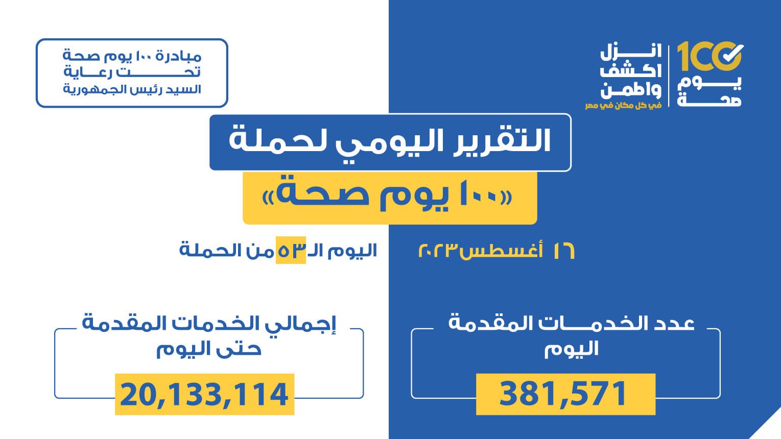 حملة «100 يوم صحة»