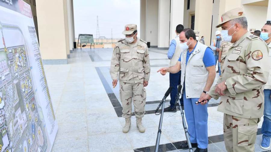 السيسي يتفقد مدينة مصر الدولية للألعاب الأوليمبية بالعاصمة ا السيسي يتفقد مدينة مصر الدولية للألعاب الأوليمبية بالعاصمة ا