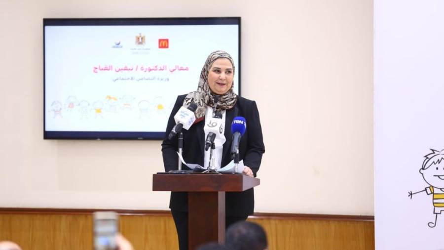 وزيرة التضامن: لدينا 26 مركز إغاثة لنقديم الدعم للأسر المتضر