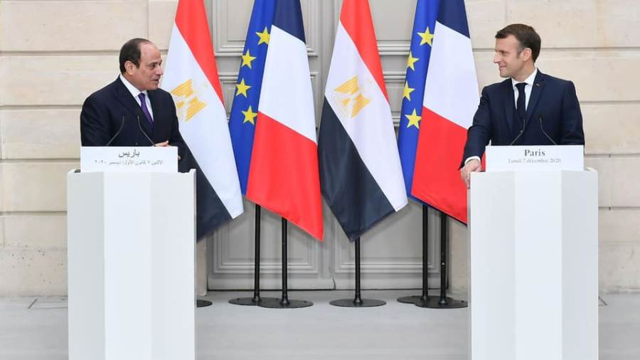 نص كلمة الرئيس السيسي خلال المؤتمر الصحفي المشترك مع ماكرون