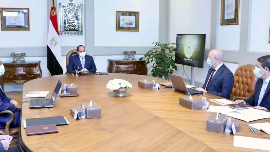 السيسي يتابع الموقف التنفيذي للأعمال الإنشائية الجارية في من