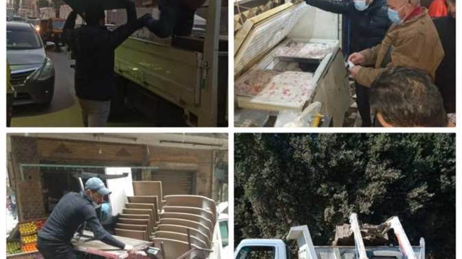 محافظة الجيزة ترفع 335 طن مخلفات في أوسيم و180 في البدرشين