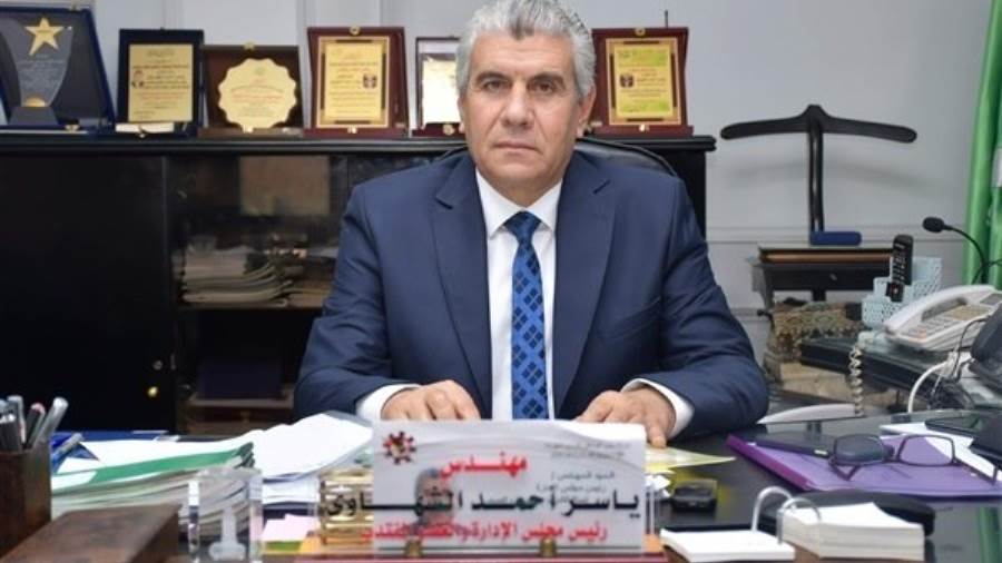 المهندس ياسر أحمد الشهاوى رئيس شركة مياه الشرب والصرف الصحى 