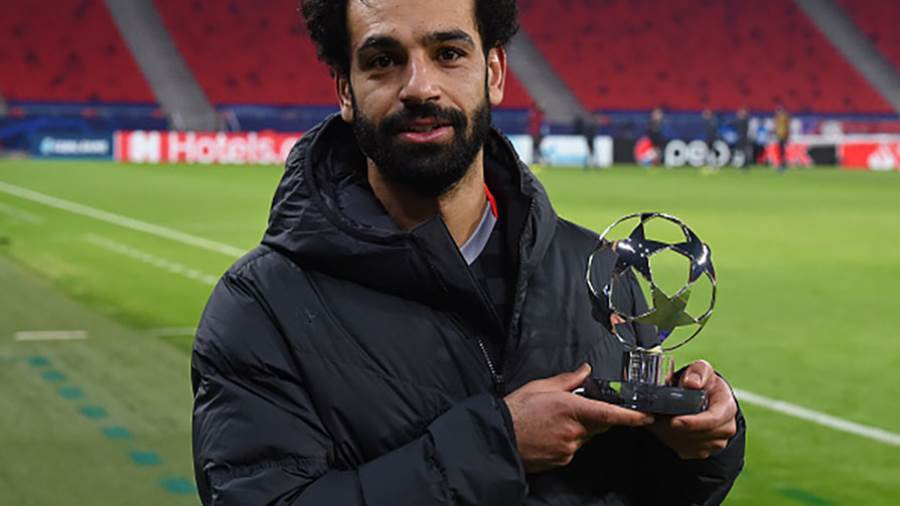 تتويج محمد صلاح بجائزة أفضل لاعب في مباراة ليفربول ضد لايبزي