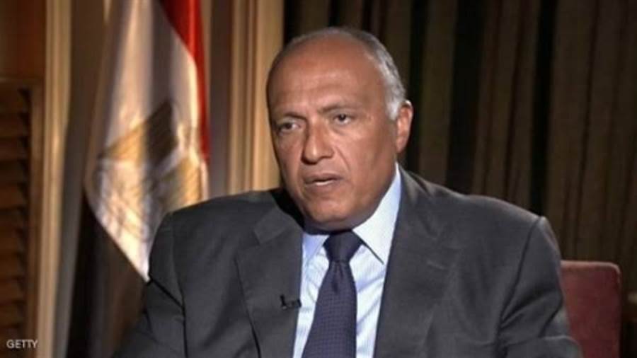 شكري يتلقى اتصالا هاتفيا من وزير خارجية أمريكا
