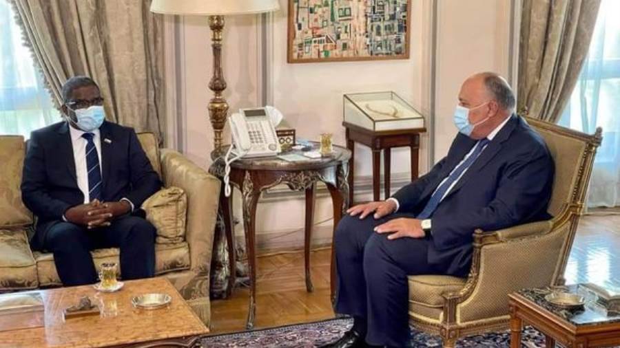 وزير الخارجية سامح شكري وزير خارجية جزر القمر