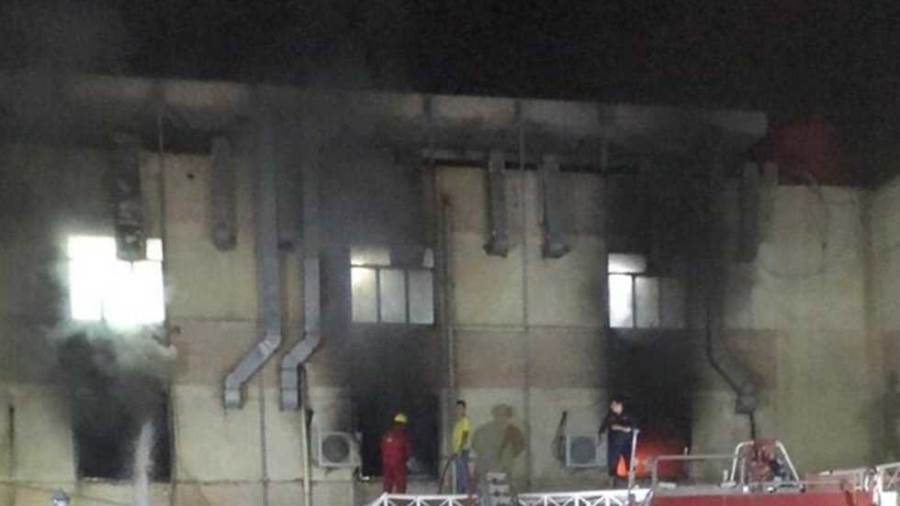 مصرع العشرات من مصابي كوروونا في حريق ضحم بمستشفى بالهند