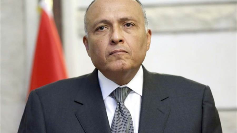 وزير الخارجية يبحث مع نظيره الأمريكي آخر التطورات بالأراضي ا