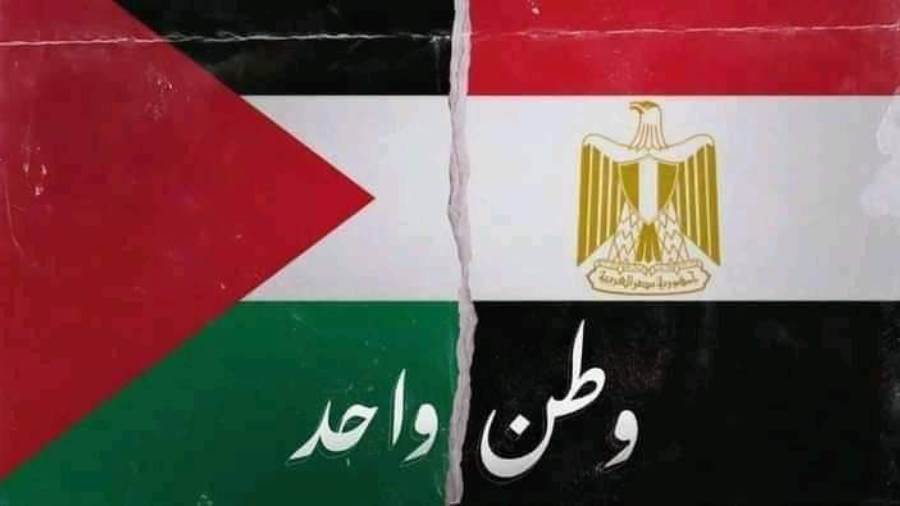 الفلسطينيون يرفعون أعلام مصر ويهتفون للسيسى