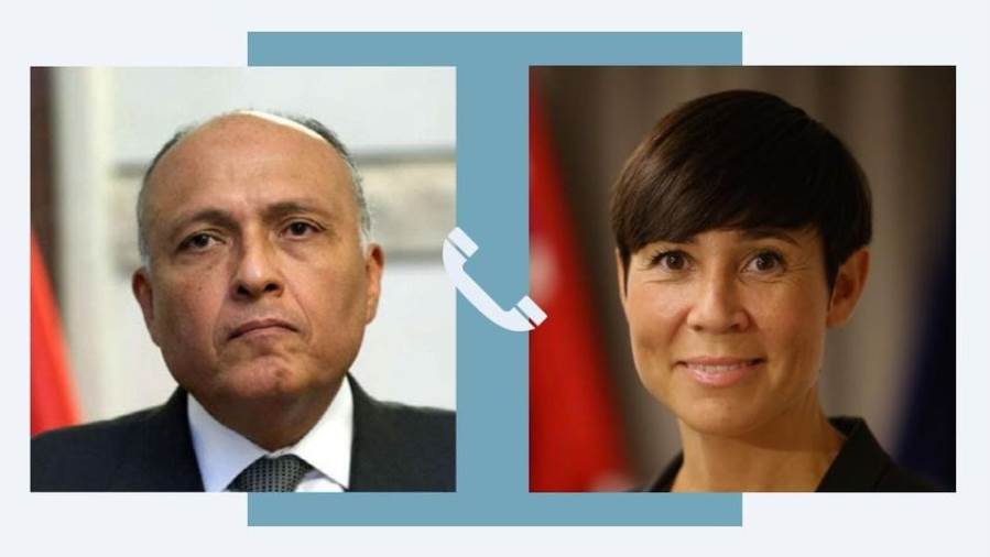 وزير الخارجية يتلقى اتصالا هاتفيا من نظيره النرويجي لبحث تطو