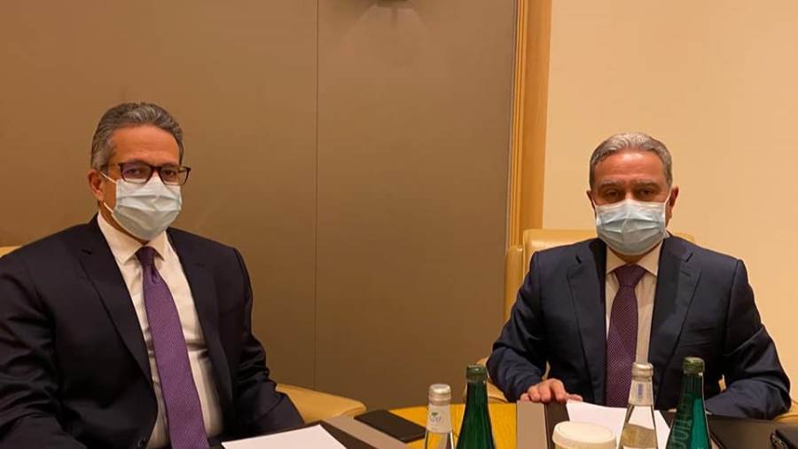 وزير السياحة ونظيره اللبناني يبحثان تعزيز وتنشيط حركة القطاع وزير السياحة ونظيره اللبناني يبحثان تعزيز وتنشيط حركة القطاع