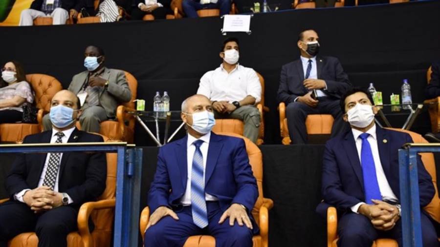 صبحي والوزير يشهدان ختام تصفيات الجمباز المؤهلة لطوكيو