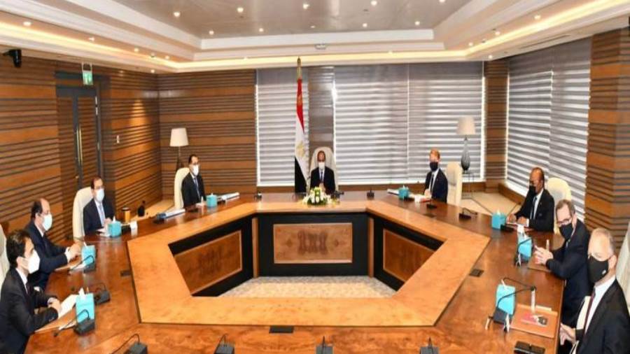 الرئيس عبد الفتاح السيسي يستقبل بريندان بيكتل الرئيس عبد الفتاح السيسي يستقبل بريندان بيكتل