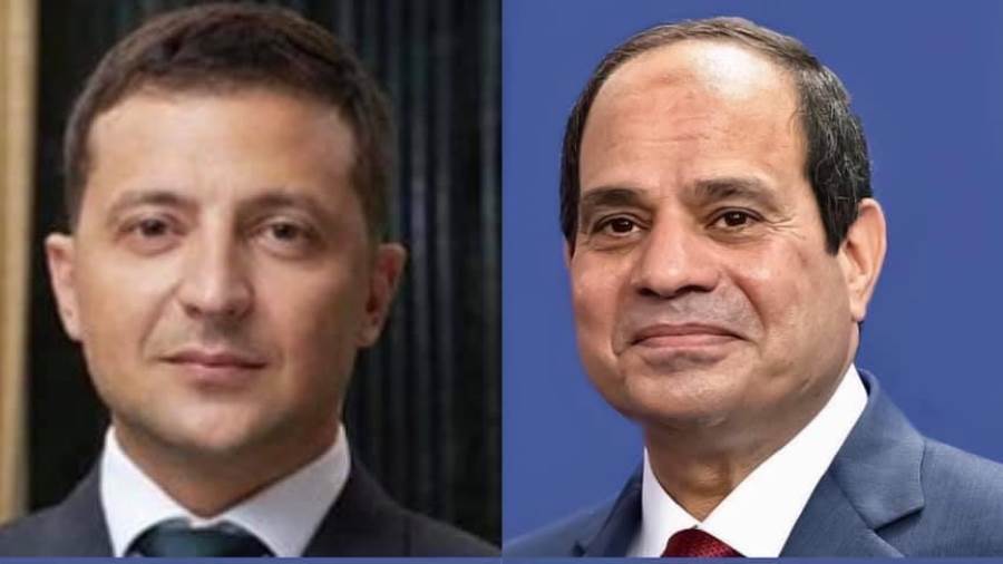الرئيس السيسي ونظيره الأوكراني