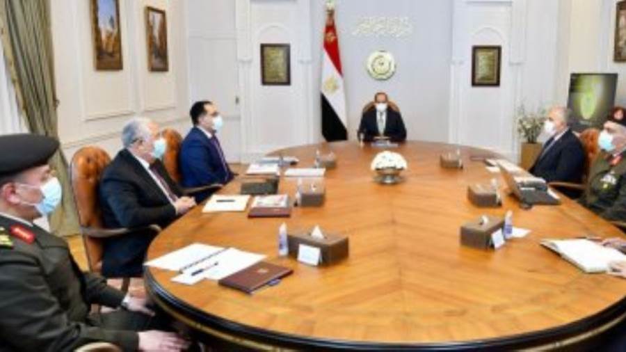 الرئيس السيسى خلال الاجتماع الرئيس السيسى خلال الاجتماع