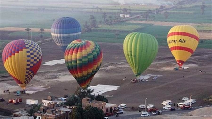 طيران البالون بمدينة الأقصر