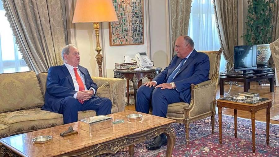 وزير الخارجية يستقبل رئيس المجلس الوطني الفلسطيني