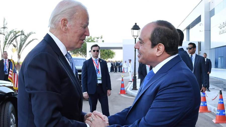 الرئيس السيسي وجو بايدن