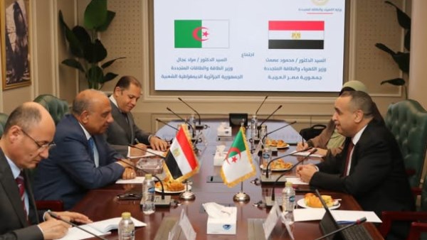وزيرا الكهرباء في مصر والجزائر يبحثان تعزيز الشراكة في مجالات الطاقة والتحول الطاقي