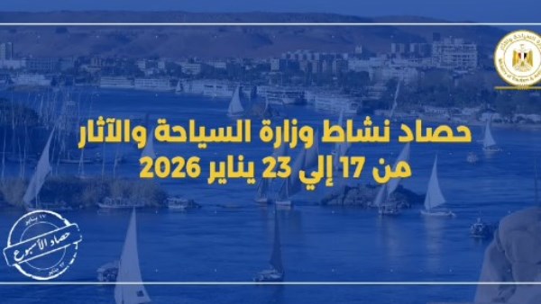 بالفيديو.. حصاد نشاط وزارة السياحة والآثار خلال الأسبوع الماضي