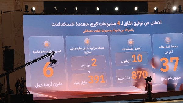 توقيع 4 مشروعات شراكة بين  الدولة وطلعت مصطفي 