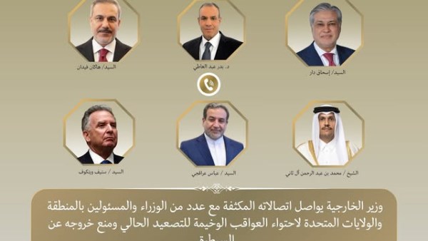 بتوجيهات رئاسية.. وزير الخارجية يواصل اتصالاته المكثفة لاحتواء التصعيد الحالي في المنطقة