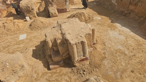 بالصور.. الكشف عن مبنى أثري يرجع إلى بدايات الرهبنة القبطية خلال القرن الـ5 الميلادي بالبحيرة