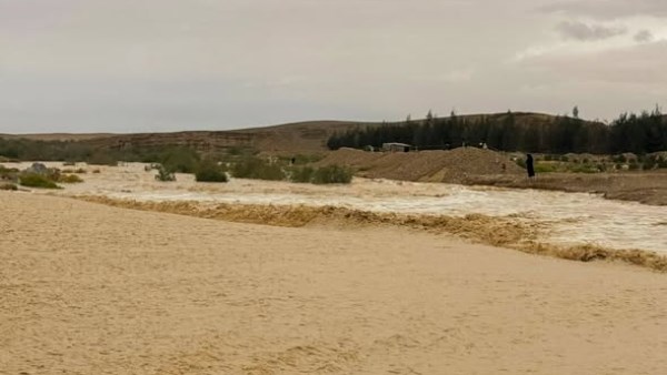 متابعة دقيقة لموقف السيول في شمال سيناء دون خسائر بشرية أو مادية