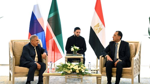 الدكتور مصطفى مدبولي وئيس جمهورية تتارستان