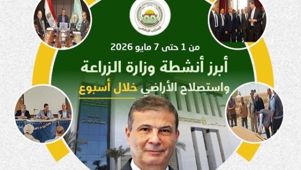 "الزراعة" تستعرض جهودها في دعم المزارعين وتحقيق الأمن الغذائي خلال أسبوع