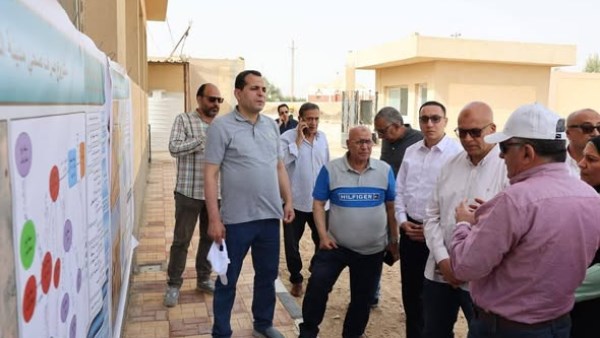 نائب وزيرة الإسكان يتفقد مشروعات مياه الشرب والصرف الصحي بالمنيا